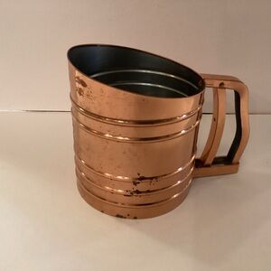 Foley sift chine, triple screen sifter, copper color
